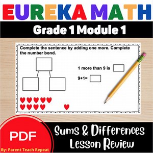 1st Grade Engage NY {Eureka} Math Module 1 Review Worksheets | Back to School