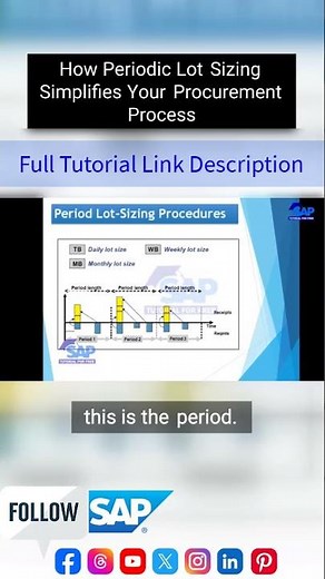 How Periodic Lot Sizing Simplifies Your Procurement Process | SAP Tutorial For Beginners | #SAP PP