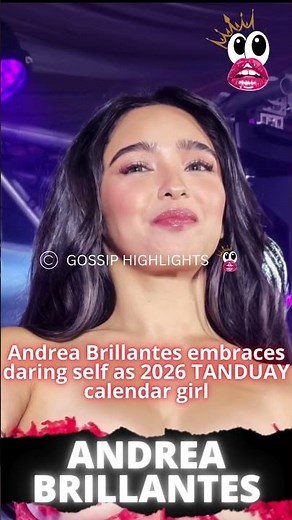 Andrea Brillantes embraces daring self as 2026 TANDUAY calendar girl