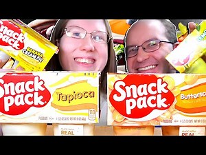 Trying SNACK PACK Pudding for the FIRST TIME 🍮 | Taste Test