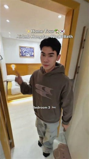 Home Tour 🏡🇰🇷Airbnb Hongdae 4Bed 3Bath ✨#airbnb #korea #hongdae #house #hometour #review