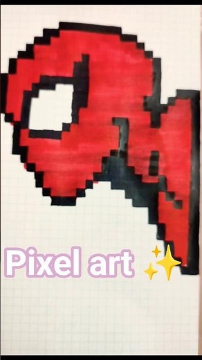 Spider-Man Pixel Art 🕷️ | Marvel Superhero in Pixels 🎨 #shorts #pixel