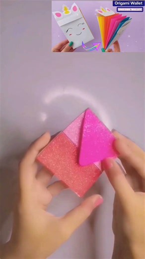 Easy paper craft 🌼Diy/Origami paper wallet #viral#how to make easy & beautifl unicorn shorts#yt.
