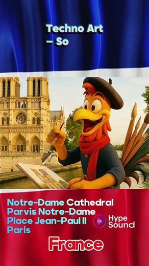 French Rooster Goes Techno in Paris 🐓🇫🇷 | Wait for the Drop 👀 #HYPESOUND