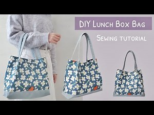 How to sew a lunch bag | DIY lunch bag | diy tote bag | diy lunch box bag | diy lunch bag tutorial