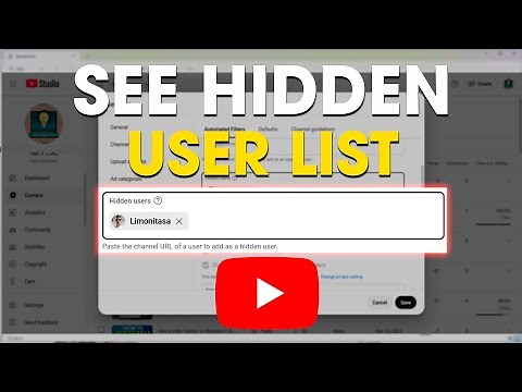 How To See & Remove Hidden Users on YouTube Channel (2025)