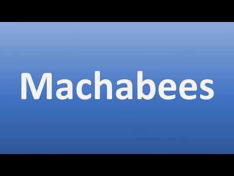How to Pronounce Machabees