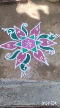 peacock kolam 🦚🦚🦚🦚
