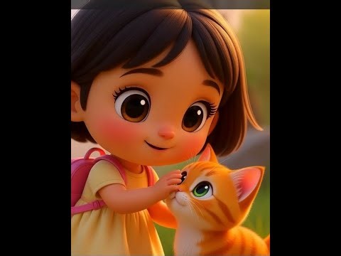 انیمشین جذاب دختر و گربه | دختر و گربه | برنامه کودکان