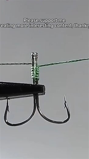 how to tie a super strong double fishing hook#america #fishing ##diy #japan