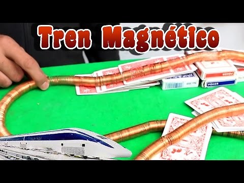 How to make a homemade magnetic train │ Experiment │ Magnetism