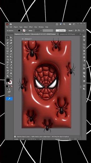 Adobe Illustrator 2026 - Tips for creating a 3D Spider-Man Wallpaper #adobeillustrator