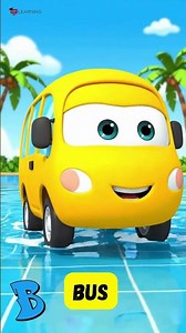A to H Vehicles 🚗🚑 | Learn Vehicles & Colors for Kids | Fun Water Play #abcd #shorts