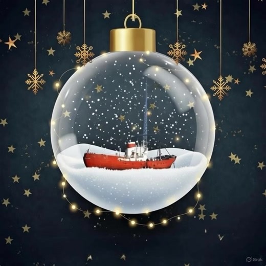 𝗪𝗛𝗜𝗟𝗘 𝗧𝗛𝗘 𝗥𝗢𝗦𝗦 𝗥𝗘𝗩𝗘𝗡𝗚𝗘 𝗖𝗥𝗘𝗪 𝗧𝗨𝗖𝗞 𝗜𝗡𝗧𝗢 𝗖𝗛𝗥𝗜𝗦𝗧𝗠𝗔𝗦 𝗗𝗜𝗡𝗡𝗘𝗥 𝗝𝗢𝗛𝗡 𝗔𝗡𝗗 𝗞𝗘𝗩𝗜𝗡 𝗥𝗢𝗨𝗡𝗗 𝗢𝗙𝗙 𝗖𝗛𝗥𝗜𝗦𝗧𝗠𝗔𝗦 𝗗𝗔𝗬 🎄 We say goodbye to the crew onboard our radio ship Ross Revenge at 7pm, it’s time for them to relax and enjoy their Christmas dinner and festivities! 🍻 There’s lots more great music to come on our special Radio Caroline North Christmas Day broadcast, as our shore-based presenters take over. Join John Ellery at 7pm, followed