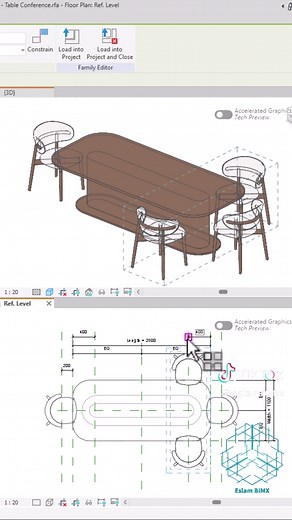 Creating a Parametric Dining Table with Revit