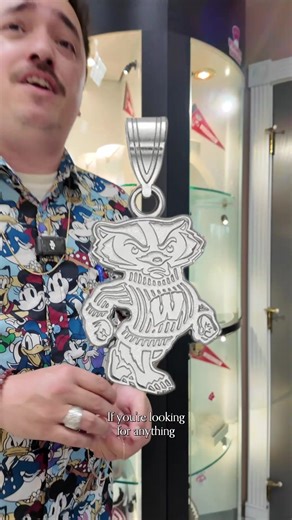 Red Overalls: Official UW Motion W Jewelry