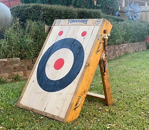 2-ring Foldable Axe and Knife Throwing Target (FREE SHIPPING) - Etsy