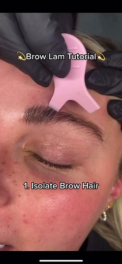 Step by Step Brow Lamination Tutorial with Tinting | Brow Bomb
