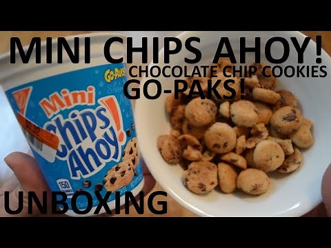 Unboxing Mini Chips Ahoy! Chocolate Chip Cookies Go-Paks! Cup