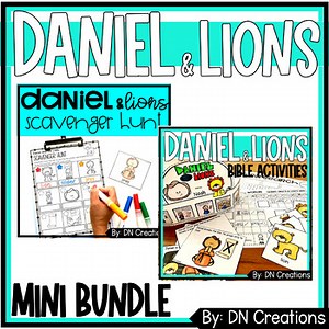 Daniel and the Lions Activity Bundle l Daniel Bible Lesson for Sunday School