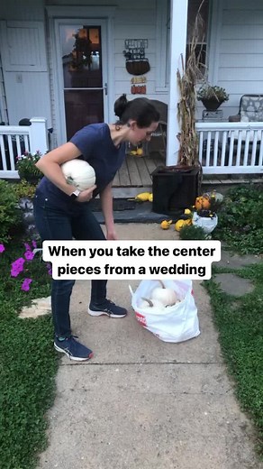 Fall Wedding Decor: White Pumpkins Centerpieces DIY