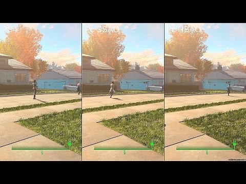 Fallout 4 Pc SSAO Vs Pc HBAO+ Vs PS4 Graphics Comparison