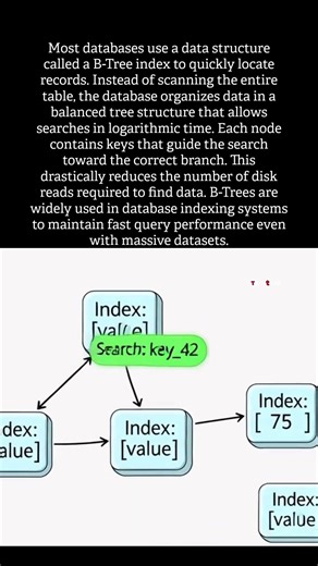 How do databases stay fast when they store billions of records? #database #binarytree #search