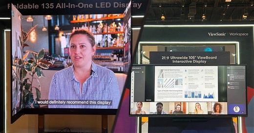 ViewSonic Unveils Foldable 135-Inch All-in-One LED Display at InfoComm India 2023 - Gizmochina