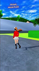 Indonesian Red and White Themed House #sakuraschoolsimulator #sakura #viralvideo