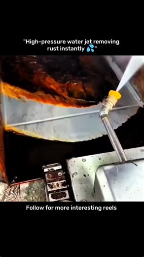explain everything | High-pressure water jet technology forces water through a narrow nozzle at extreme velocity to break down corrosion without damaging the... | Instagram