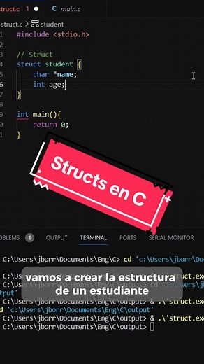 Creando Estructuras en C: Tutorial Completo