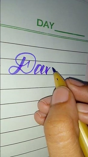 How To write name DAVID in cursive writing how to do calligraphy and cursive writing #calligraphy