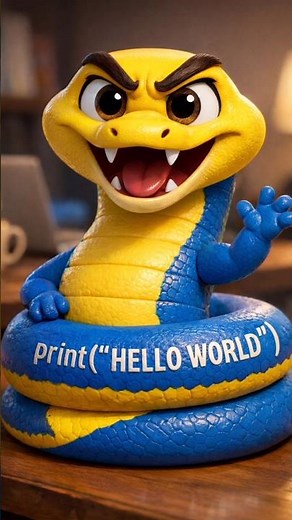 💻 print("HELLO WORLD") | #HelloWorld#PythonBeginners#CodingLife#LearnPython#AIVideo