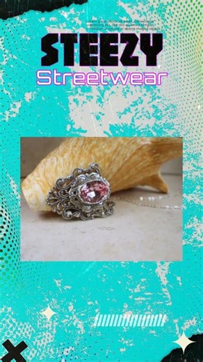 Gothic Rose Swarovski Crystal Necklace
