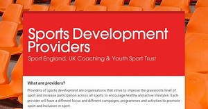 Sports Development Providers