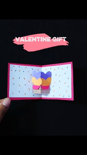 Easy Valentine Card Making Idea | Handmade Valentine Card at Home #status