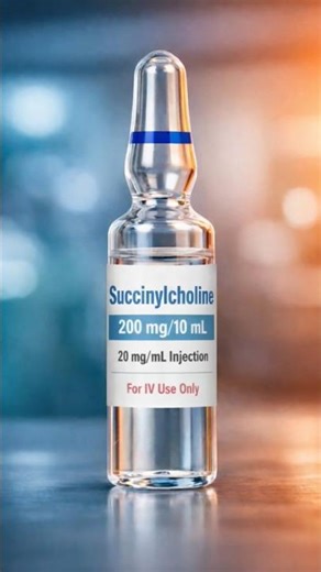 Succinylcholine 🩺💉 injection SUCCINYLCHOLINE #shorts