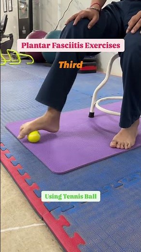 Plantar Fasciitis Exercises using Tennis Ball. #thepainsmithclinic
