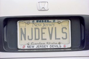 What are the most popular specialized license plates in NJ?