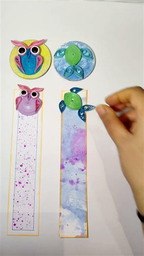DIY cute bookmark and fridge magnets| Quilling bookmark and fridge magnets #bookmark #diy #craft