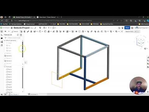 OnShape Tutorial - Bedside Project 1 - Steel Frame Basic Design