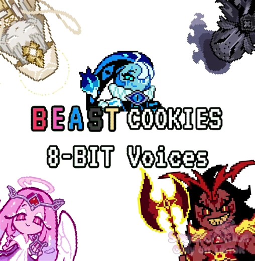 BEAST COOKIES 8-BIT VOICES!! Which one sounds the best? #cookierunkingdom #crkingdom #crk #beastcookies #edit