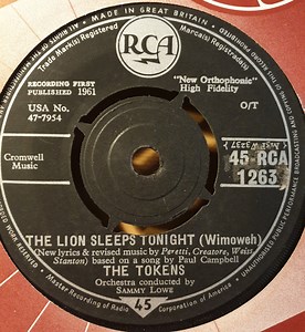 The Tokens - The Lion Sleeps Tonight