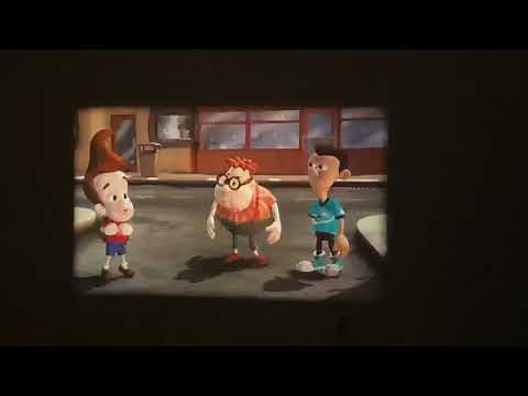Running reel 1 of Jimmy Neutron: Boy Genius in 35mm