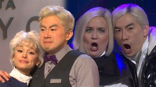 278K views · 6.1K reactions | Bowen Yang bids farewell to 'Saturday Night Live' in an emotional final episode with the help of host Ariana Grande, musical guest Cher and a surprise by former castmate Aidy Bryant. | Entertainment Tonight | Facebook