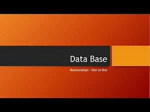 SQL - 10 - Relationships - One to One