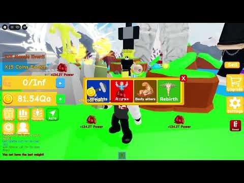 от 6 стадии до 9 в игре New Weights (Hard) Nerzu Lifting Simulator 2