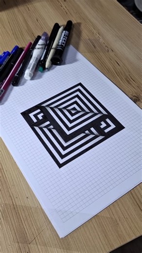 Mostafa Mk on Instagram‎: "كيف ترسم 3D بسهولة 😉 خداع البصر #الرسم #draw #Drawing #3d #3dart #3ddrawing #art #artist #fyp #foryou #foryoupage #how #viral #illusion #howdraw #الفن #فنون #إبداع #تعليم #رسوماتي #ابداعاتي #تعليم_الرسم #الوهم_البصري #خداع_البصر #ثري_دي"‎