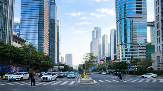 Modern city planning reduces congestion in busy areas China