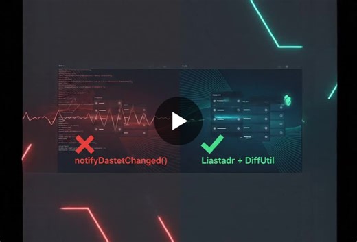 #androiddev #kotlin #mobileappdevelopment #softwareengineering #recyclerview #cleancode #androidarchitecture #diffutil #listadapter | Akhilendra Singh